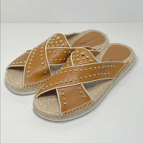 See by Chloe Pia Studded Slide Espadrille Sandals size 40 - Picture 1 of 9